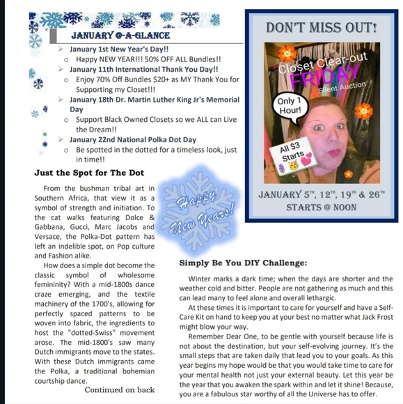 CelestialWears Buzz Newsletter January 2024 - Picture 2 of 3